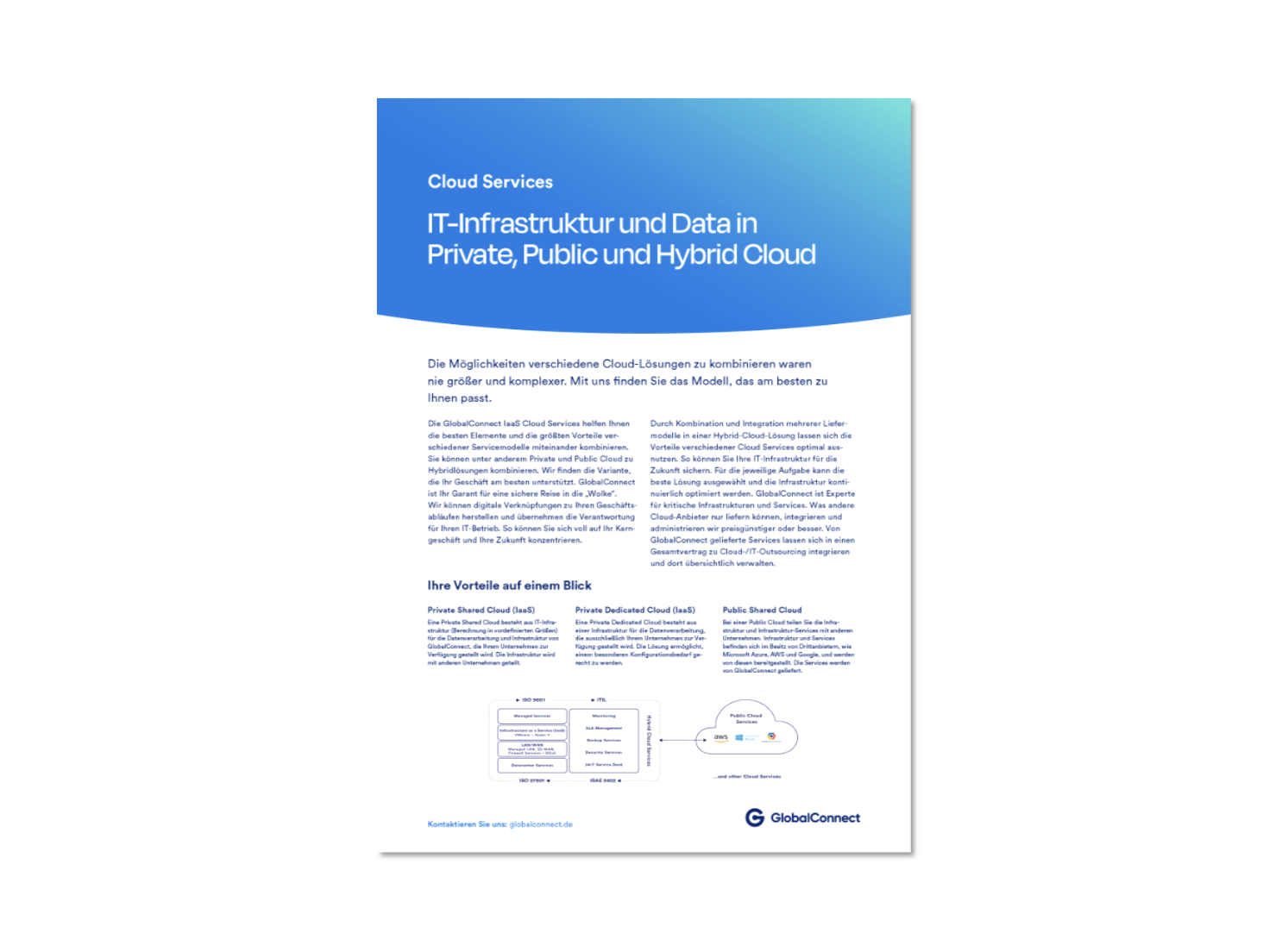 Laden Sie sich das Produktblatt zu Cloud & IT Outsourcing herunter