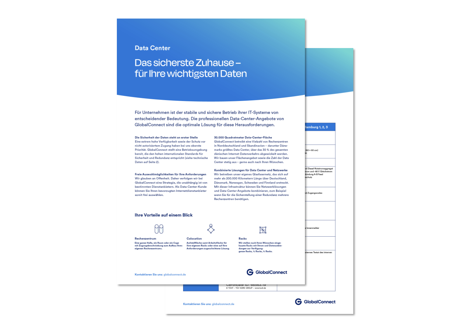 Laden Sie sich das Produktblatt zu Data Center herunter